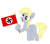 Size: 689x600 | Tagged: safe, editor:dpr, imported from twibooru, derpy hooves, altbrony, brony, fascism, fascist, image, mlpol, my little pony, nazi, nazi flag, png, swastika