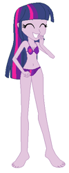 Size: 216x538 | Tagged: safe, artist:jacob-van-antwerp, imported from derpibooru, twilight sparkle, equestria girls, barefoot, base used, belly, belly button, bikini, clothes, feet, female, simple background, solo, swimsuit, white background