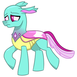 Size: 3000x3000 | Tagged: safe, artist:alejandrogmj, artist:wasisi, imported from derpibooru, spiracle, changedling, changeling, raised hoof, simple background, solo, teary eyes, transparent background