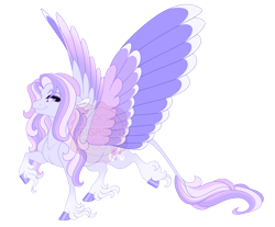 Size: 4600x3800 | Tagged: safe, artist:gigason, imported from derpibooru, oc, oc:lilly wind, pegasus, pony, absurd resolution, colored wings, female, magical lesbian spawn, mare, multicolored wings, offspring, parent:fleur-de-lis, parent:flitter, simple background, solo, transparent background, unshorn fetlocks, wings