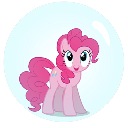 Size: 2160x2160 | Tagged: safe, artist:deshawndeviant2007, imported from derpibooru, pinkie pie, earth pony, pony, bubble, female, mare, simple background, solo, transparent background