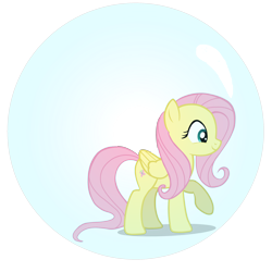 Size: 2160x2160 | Tagged: safe, artist:deshawndeviant2007, imported from derpibooru, fluttershy, pegasus, pony, bubble, female, mare, simple background, solo, transparent background