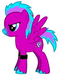 Size: 1178x1465 | Tagged: safe, artist:techno-babble, imported from derpibooru, oc, oc only, oc:violet wingrazor, pegasus, pony, pony creator, female, mare, simple background, solo, transparent background