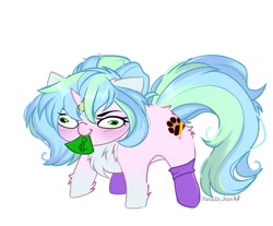 Size: 1248x1032 | Tagged: safe, artist:2pandita, oc, oc only, pony, chibi, clothes, female, hooves, mare, socks