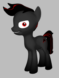 Size: 509x667 | Tagged: safe, artist:techno-babble, imported from derpibooru, oc, oc only, earth pony, pony, gray background, male, simple background, solo, stallion