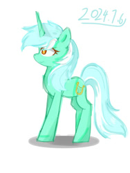 Size: 750x1000 | Tagged: safe, artist:shichizhaola, imported from derpibooru, lyra heartstrings, pony, unicorn, horn, solo