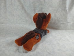 Size: 4096x3072 | Tagged: safe, artist:bluedragonflyplush, imported from derpibooru, earth pony, pony, all time low, clothes, commission, irl, lying down, male, photo, plushie, ponified, prone, rian dawson, shirt, solo, stallion, t-shirt