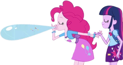 Size: 4478x2377 | Tagged: safe, edit, edited screencap, editor:homersimpson1983, imported from derpibooru, screencap, pinkie pie, twilight sparkle, human, equestria girls, background removed, female, not a vector