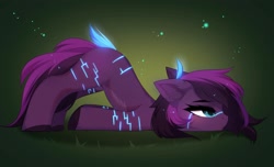 Size: 2048x1244 | Tagged: safe, artist:empress-twilight, oc, oc only, pony, abstract background, bored, butt, face down ass up, female, hooves, mare