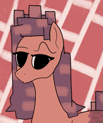 Size: 931x1103 | Tagged: safe, anonymous artist, imported from derpibooru, oc, oc:cinderbottom, earth pony, brick booty, female, forced meme, meme, solo