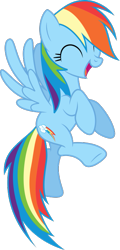 Size: 353x734 | Tagged: safe, artist:dashiesparkle, imported from derpibooru, rainbow dash, pegasus, pony, call of the cutie, ^^, cute, dashabetes, eyes closed, female, flying, mare, open mouth, simple background, solo, transparent background