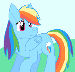 Size: 745x716 | Tagged: safe, artist:cmara, imported from derpibooru, rainbow dash, pegasus, female, solo