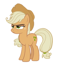 Size: 990x1080 | Tagged: safe, edit, edited screencap, imported from derpibooru, screencap, vector edit, mean applejack, earth pony, pony, season 8, the mean 6, spoiler:s08, clone, cowboy hat, female, frown, hat, mare, png, serious, serious face, simple background, solo, transparent background, vector