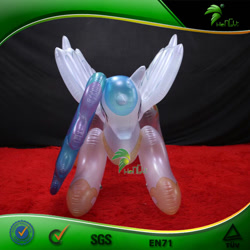 Size: 750x750 | Tagged: safe, imported from derpibooru, princess celestia, alicorn, inflatable pony, bootleg, carpet, facing you, female, frame, hongyi, hoof shoes, inflatable, inflatable alicorn, irl, iwtcird, mare, meme, obtrusive watermark, peytral, photo, red carpet, seams, solo, spread wings, translucent inflatable, valve, watermark, wingboner, wings