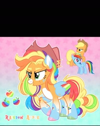 Size: 1440x1799 | Tagged: safe, artist:crem-shop, imported from derpibooru, applejack, rainbow dash