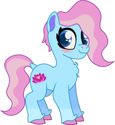 Size: 742x808 | Tagged: safe, artist:prixy05, imported from derpibooru, lotus blossom, earth pony, pony, series:magic forest, female, filly, foal, mare, simple background, solo, transparent background, vector