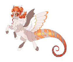 Size: 4700x4000 | Tagged: safe, artist:gigason, imported from derpibooru, oc, oc:salamandra, draconequus, offscreen character, parent:amber laurel, parent:discord, simple background, solo, transparent background