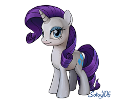 Size: 1400x1150 | Tagged: safe, artist:solixy406, imported from derpibooru, rarity, pony, simple background, solo, white background