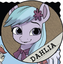 Size: 515x522 | Tagged: safe, idw, imported from derpibooru, earth pony, pony, spoiler:comic, spoiler:g5comic, dahlia, g5, official comic