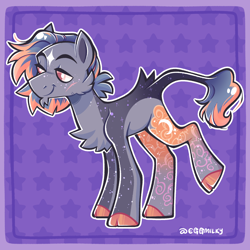 Size: 2100x2100 | Tagged: safe, artist:3ggmilky, imported from derpibooru, oc, earth pony, pony, male, solo, stallion