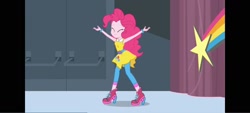 Size: 1600x720 | Tagged: safe, imported from derpibooru, screencap, pinkie pie, equestria girls, female, pillarboxing, solo