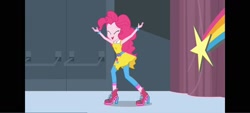 Size: 1600x720 | Tagged: safe, imported from derpibooru, screencap, pinkie pie, equestria girls, equestria girls specials, female, my little pony equestria girls: dance magic, pillarboxing, solo