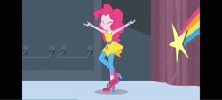 Size: 1600x720 | Tagged: safe, imported from derpibooru, screencap, pinkie pie, equestria girls, equestria girls specials, female, my little pony equestria girls: dance magic, pillarboxing, solo