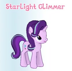 Size: 500x489 | Tagged: safe, imported from derpibooru, starlight glimmer, pony, unicorn, gameloft, horn, name