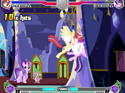 Size: 637x477 | Tagged: safe, imported from ponybooru, moondancer, spike, starlight glimmer, twilight sparkle, alicorn, fighting is magic, fan game, fighting is magic - mega, fighting is magic - roots, npc, palette swap, recolor, twilight sparkle (alicorn), twilight's castle