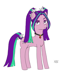 Size: 1020x1204 | Tagged: safe, artist:adamv20, imported from derpibooru, aria blaze, pony, earth pony aria blaze, ponified, rainbow rocks 10th anniversary, screencap reference, simple background, solo, white background