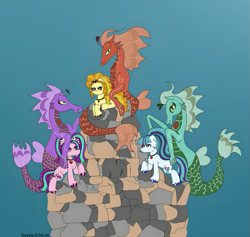 Size: 709x672 | Tagged: safe, imported from derpibooru, adagio dazzle, aria blaze, sonata dusk, earth pony, pony, siren, equestria girls, art event, digital art, equestria girls rainbow rocks, pony form, rainbow rocks 10th anniversary, the dazzlings, underwater, water