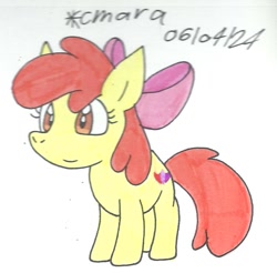 Size: 772x760 | Tagged: safe, artist:cmara, imported from derpibooru, apple bloom, earth pony, female, filly, foal, solo