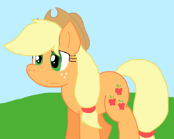 Size: 1020x816 | Tagged: safe, artist:cmara, imported from derpibooru, applejack, earth pony, female, solo