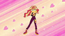 Size: 1920x1080 | Tagged: safe, imported from derpibooru, screencap, sunset shimmer, equestria girls, backstage pass, badass, badass adorable, cute, equestria girls specials, my little pony equestria girls: sunset's backstage pass, solo