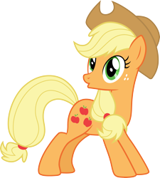 Size: 3000x3327 | Tagged: safe, artist:cloudy glow, imported from derpibooru, applejack, earth pony, friendship is magic, applejack's hat, cowboy hat, female, hat, simple background, solo, transparent background, vector