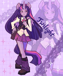 Size: 640x768 | Tagged: safe, artist:corstella, imported from derpibooru, twilight sparkle, alicorn, anthro, plantigrade anthro, female, solo, twilight sparkle (alicorn)