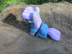 Size: 2872x2154 | Tagged: safe, alternate version, artist:malte279, imported from derpibooru, part of a set, maud pie, earth pony, pony, boulder (g4), concrete, craft, female, mare, outdoors, sculpture, solo, ytong