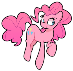 Size: 900x874 | Tagged: safe, artist:kindakismet, imported from derpibooru, pinkie pie, earth pony, pony, simple background, solo, transparent background