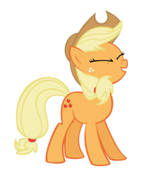 Size: 828x993 | Tagged: safe, artist:originalcanadian, imported from derpibooru, applejack, earth pony, pony, cute, jackabetes, solo