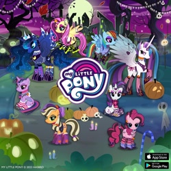 Size: 1080x1080 | Tagged: safe, imported from derpibooru, applejack, fluttershy, pinkie pie, princess celestia, princess luna, rainbow dash, rarity, twilight sparkle, gameloft