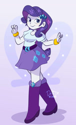 Size: 828x1353 | Tagged: safe, artist:delijz, imported from derpibooru, rarity, equestria girls, solo