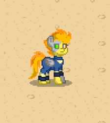 Size: 795x887 | Tagged: safe, imported from derpibooru, spitfire, pegasus, pony, pony town, alternate universe, clothes, uniform