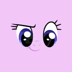 Size: 1080x1080 | Tagged: safe, edit, editor:marefieber, imported from derpibooru, starlight glimmer, pony, unicorn, every little thing she does, season 6, face only, female, horn, mare, pink background, simple background, smiling, smirk, smug, smuglight glimmer, solo