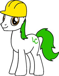 Size: 550x706 | Tagged: safe, artist:lonstecation, imported from derpibooru, oc, oc only, oc:lonstecation, pony, unicorn, horn, male, simple background, solo, stallion, transparent background, yellow, yellow hat