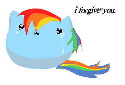 Size: 514x349 | Tagged: safe, artist:youtubedtocomme, imported from derpibooru, rainbow dash, pegasus, pony, cute, dashabetes, simple background, white background