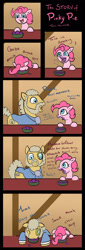 Size: 700x2054 | Tagged: safe, artist:jberg18, imported from derpibooru, pinkie pie, sir lintsalot, pony, the story of pinkie pie, comic, female, filly, filly pinkie pie, monocle, younger