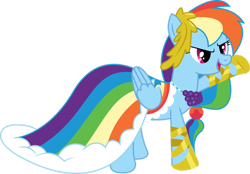 Size: 1280x890 | Tagged: safe, artist:goldenmercurydragon, imported from derpibooru, rainbow dash, clothes, dress, gala dress, rainbow dash always dresses in style, simple background, transparent background, vector