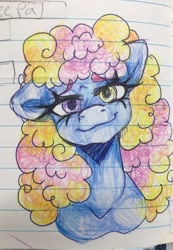 Size: 2080x3005 | Tagged: safe, artist:sweetmelon556, imported from derpibooru, oc, oc:starlight, pony, female, lined paper, mare, solo, traditional art