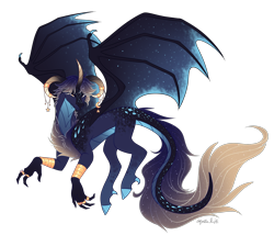 Size: 3500x3000 | Tagged: safe, artist:squishkitti, imported from derpibooru, oc, dracony, dragon, hybrid, pony, horn, multiple horns, simple background, solo, transparent background