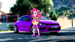 Size: 1192x670 | Tagged: safe, artist:dylan107, imported from derpibooru, pinkie pie, equestria girls, crystal guardian, solo